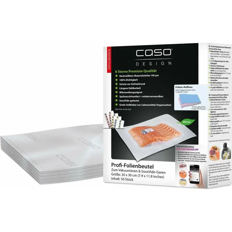 Frischhaltebeutel 50er-Set Caso