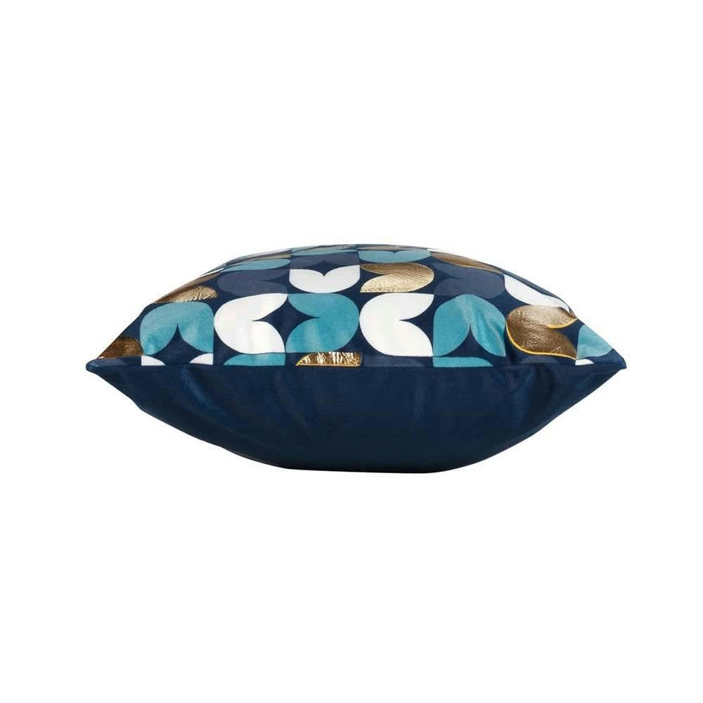 VIVALDI - Housse de coussin effet velours or 30x50cm