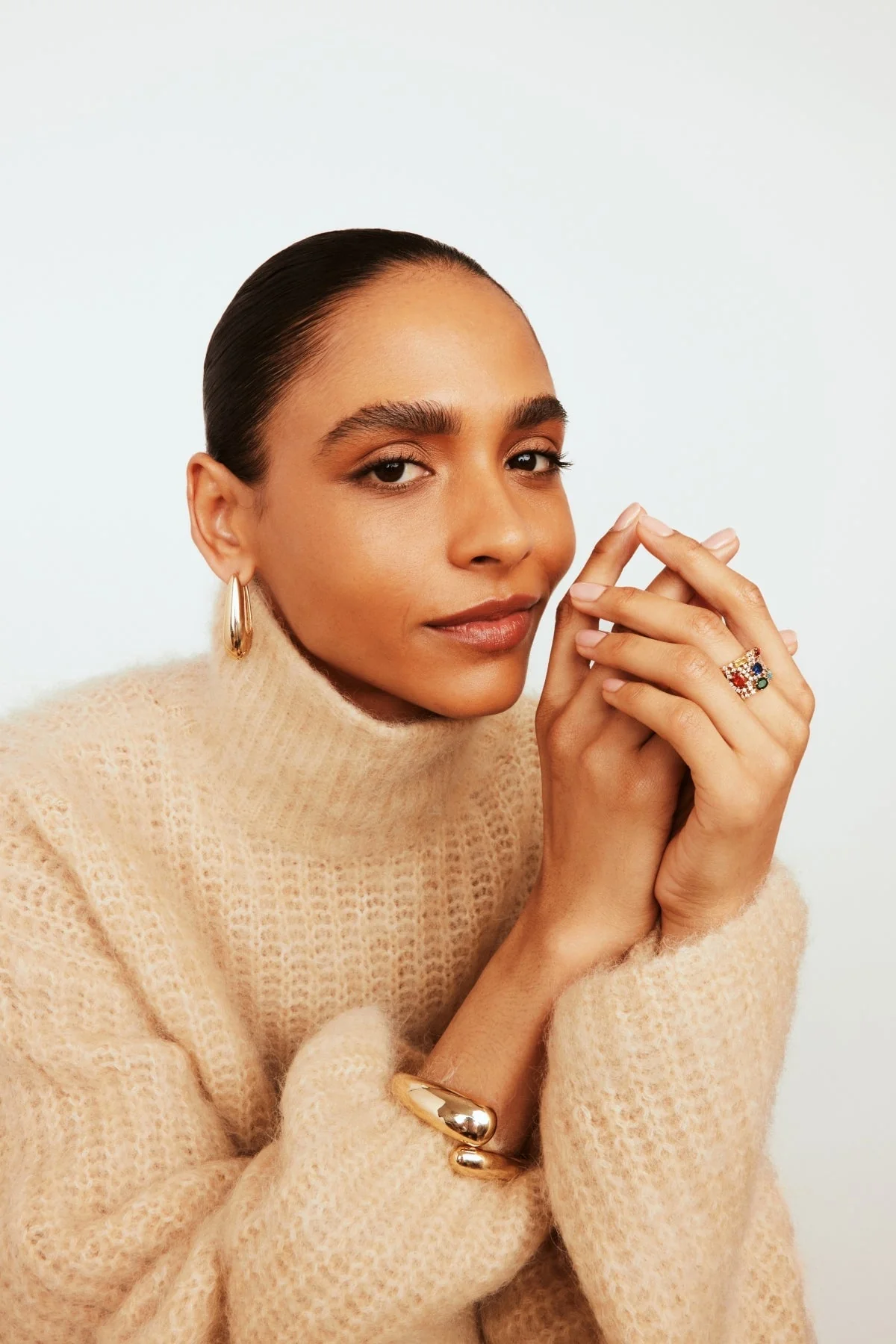 Statement Multi Coloured Ring - Size 7