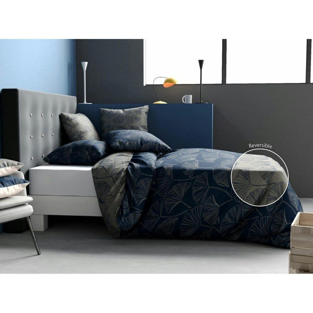 EDO - Parure de couette 100% coton 57 fils imprimée 240x220 2 taies