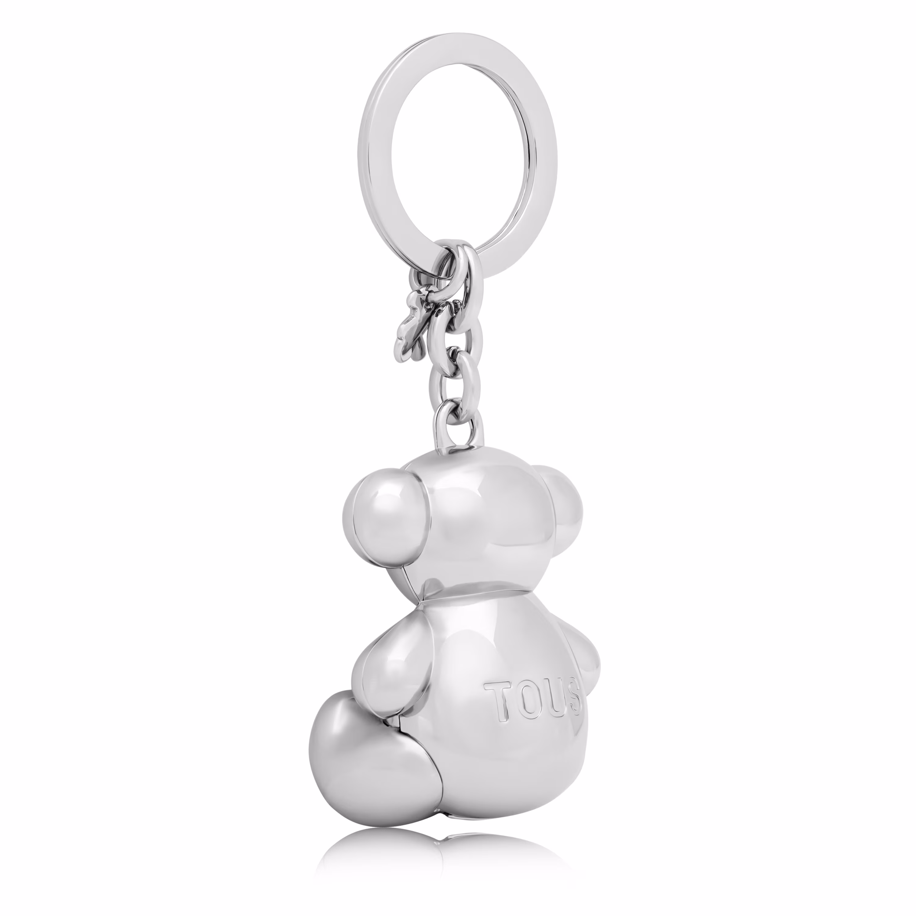 Llavero oso plateado Metal Bold Bear