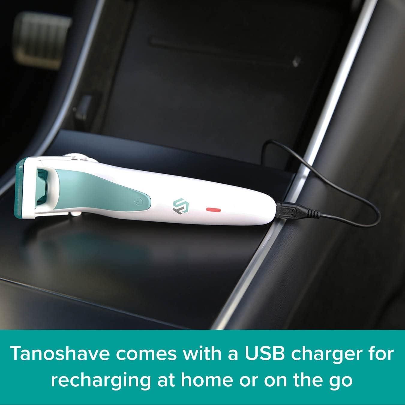 Tanoshave Dual Blade Razor Technology Unisex Electric Groomer White
