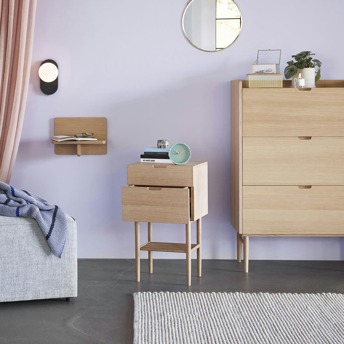 LESS - Petite étagère à poser en bois beige