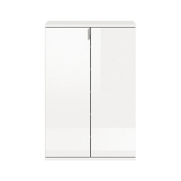 Meuble de rangement BODITE2 portesBlanc laquéCompact et pratique