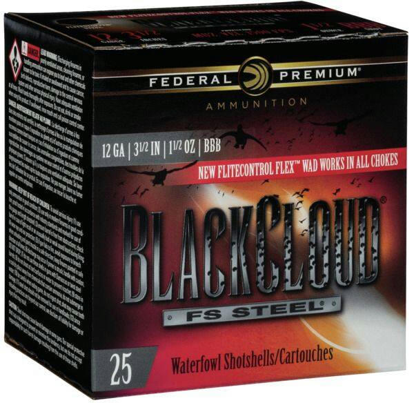 Federal Premium® Black Cloud® FS Steel® Shotshells, 12GA, 3-in, 1-1/4-oz, BB