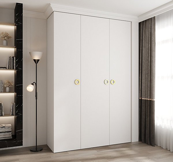 Armoire Como 1 a portes battantes H. 245 x L. 160 x P. 40, 3 portes