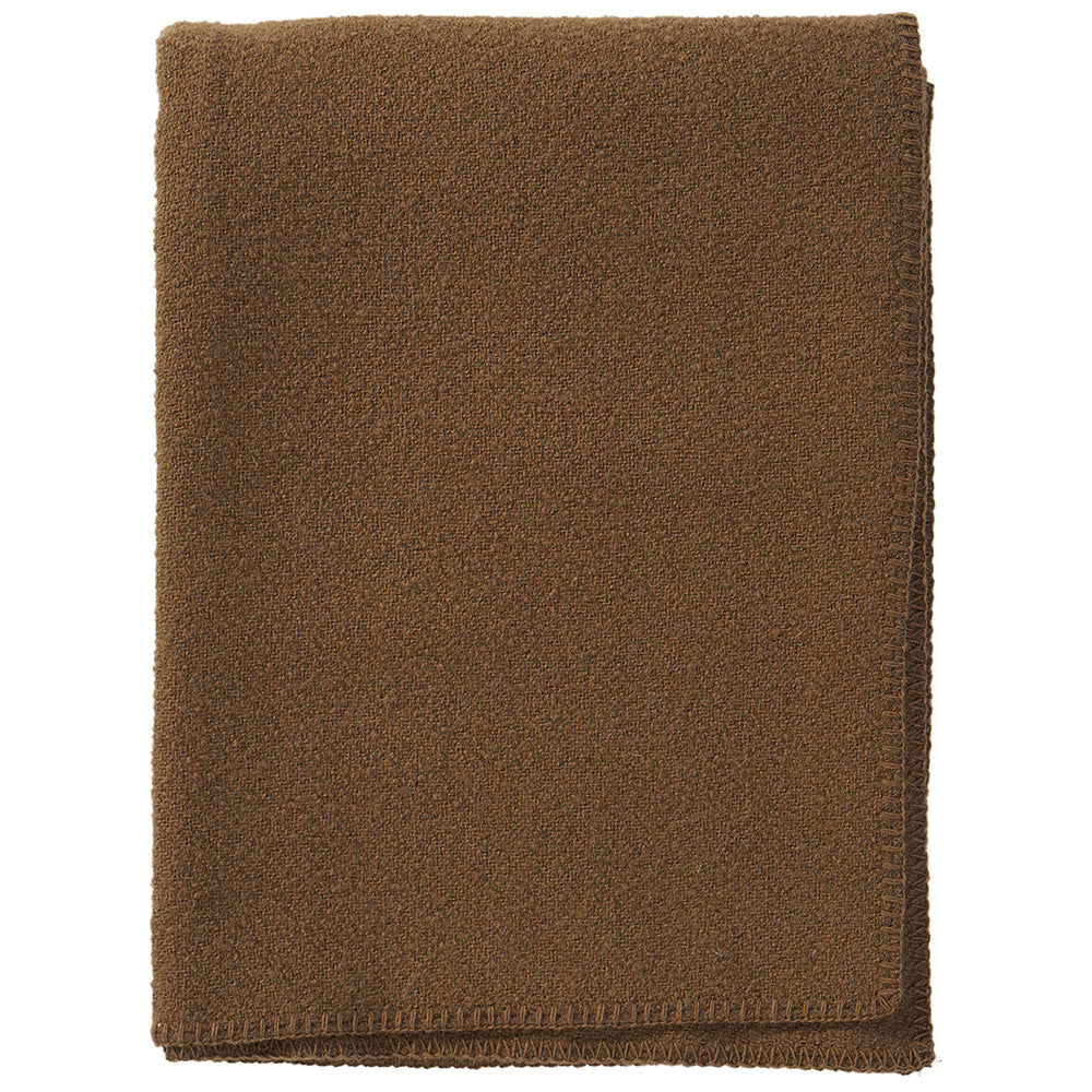 Klippan 100% wollen deken - Boucle -mocca - bruin- 140x200cm