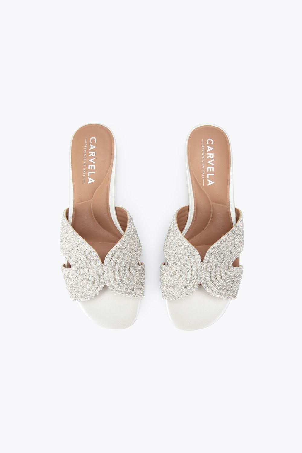 Carvela Gala Mule Jewel' Fabric Sandals