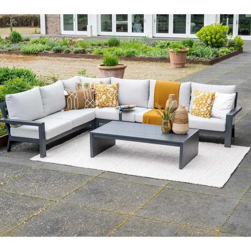Garden Impressions Sorelli loungeset 3-delig - donker grijs