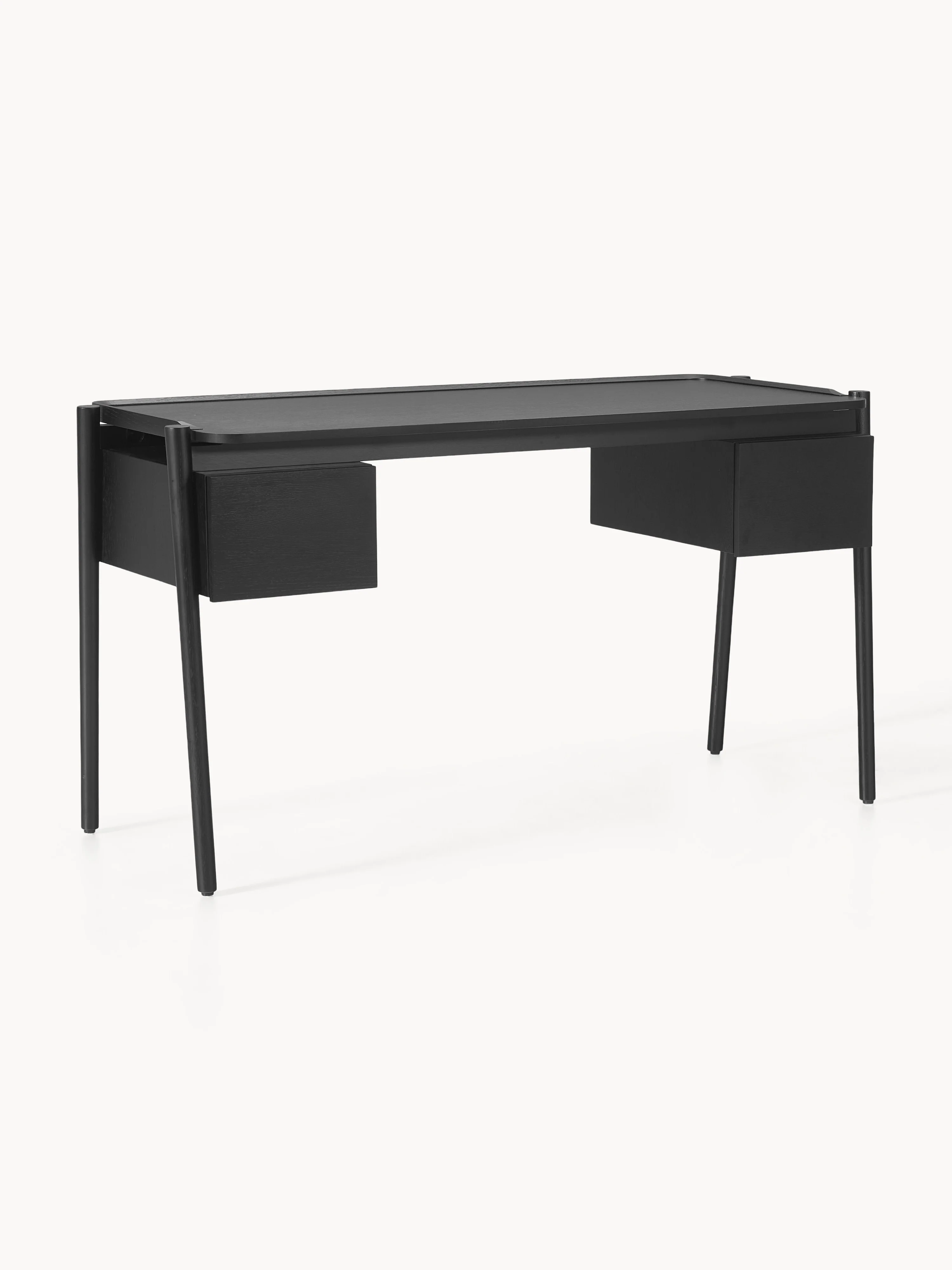 Holz-Schreibtisch Libby mit Schubladen