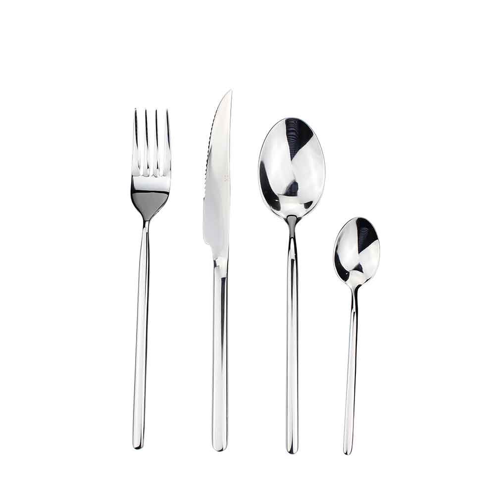 Ménagère moderne en inox 24 pièces