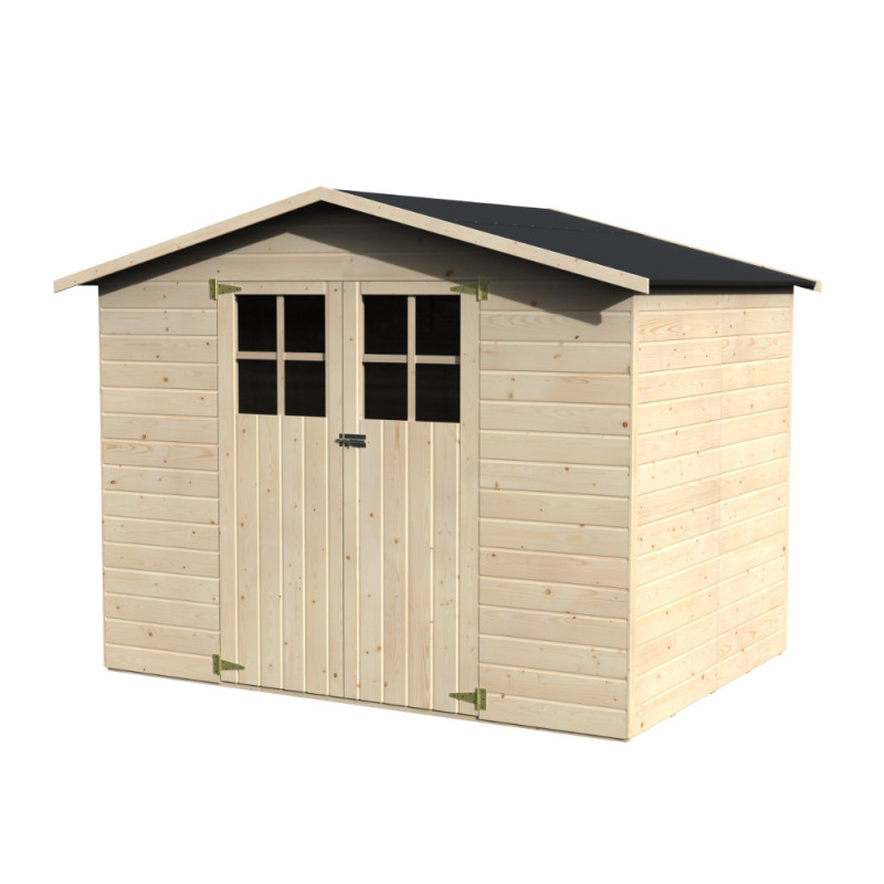 Abri de jardin en bois Lodum 12 mm 2,62 x 2,02 m DÉCOR ET JARDIN