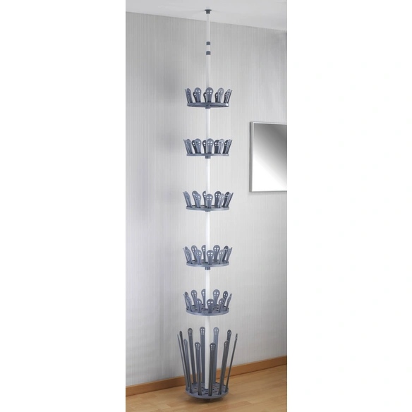 Schuhregal, Breite: 30 cm, pulverbeschichtetes Metall