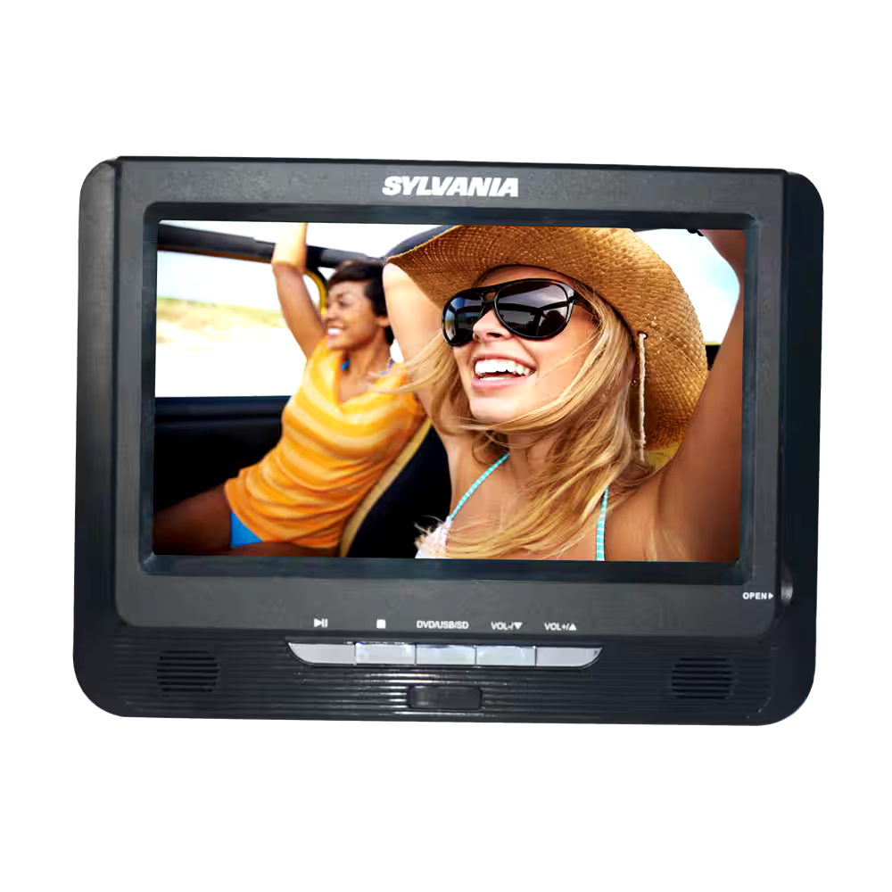 Sylvania Portable DVD Player with Dual Screen, 9-in