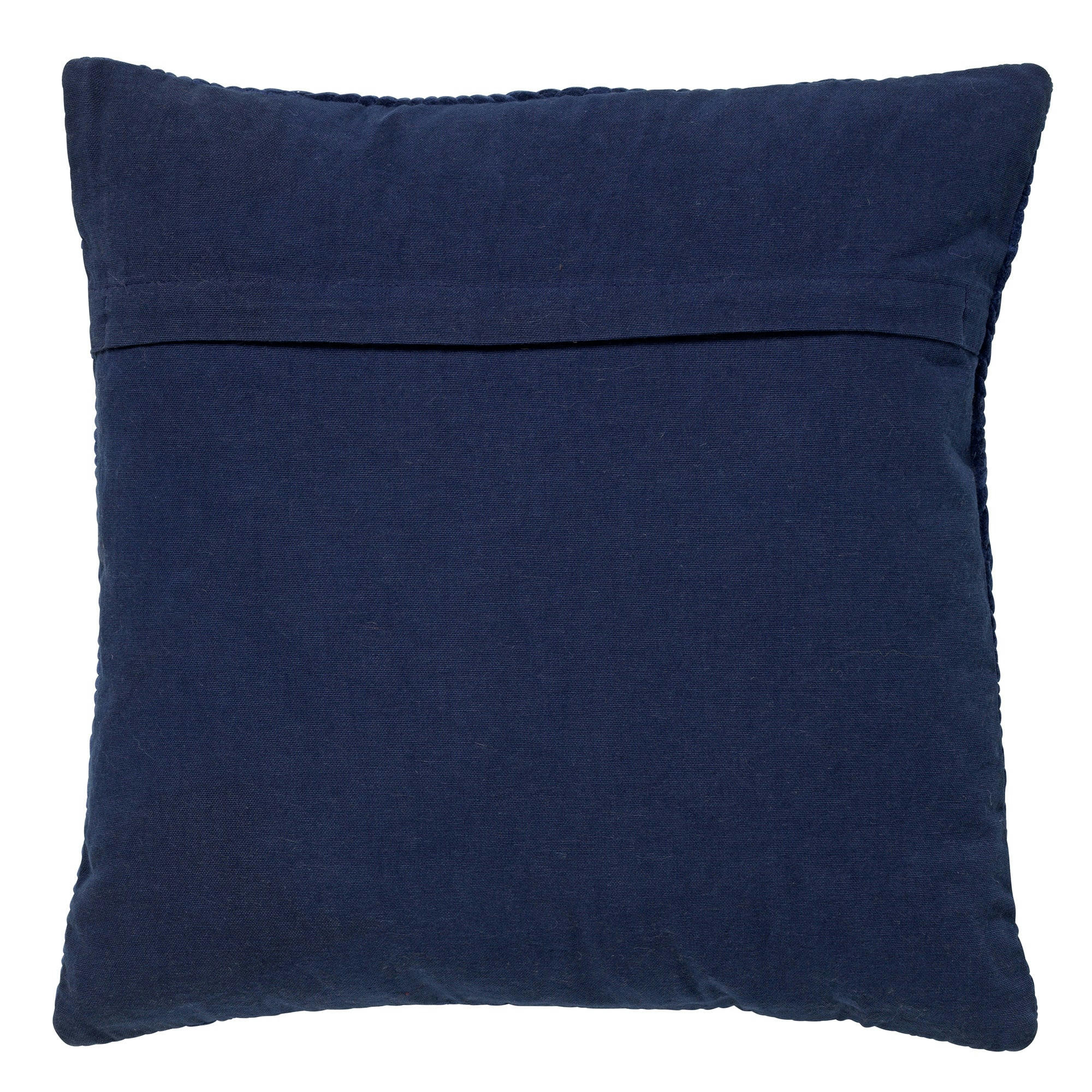 - Housse de coussin bleu en coton-45x45 cm uni