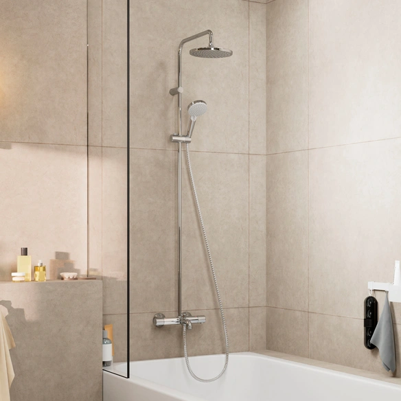 Showerpipe »Vernis Blend«, Form: rund