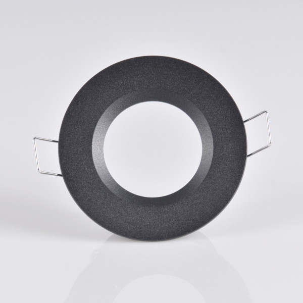 Oprawa wpuszczana okrągła czarna matowa 8cm BORAS1xMR16x8W IP44 Polux
