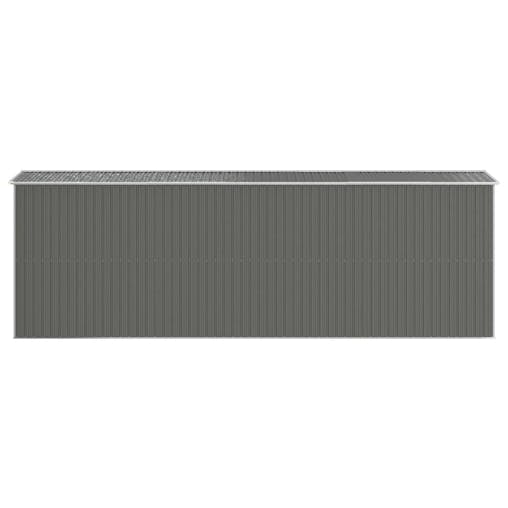 NNEVL Garden Shed Light Grey 192x606x223 cm Galvanised Steel