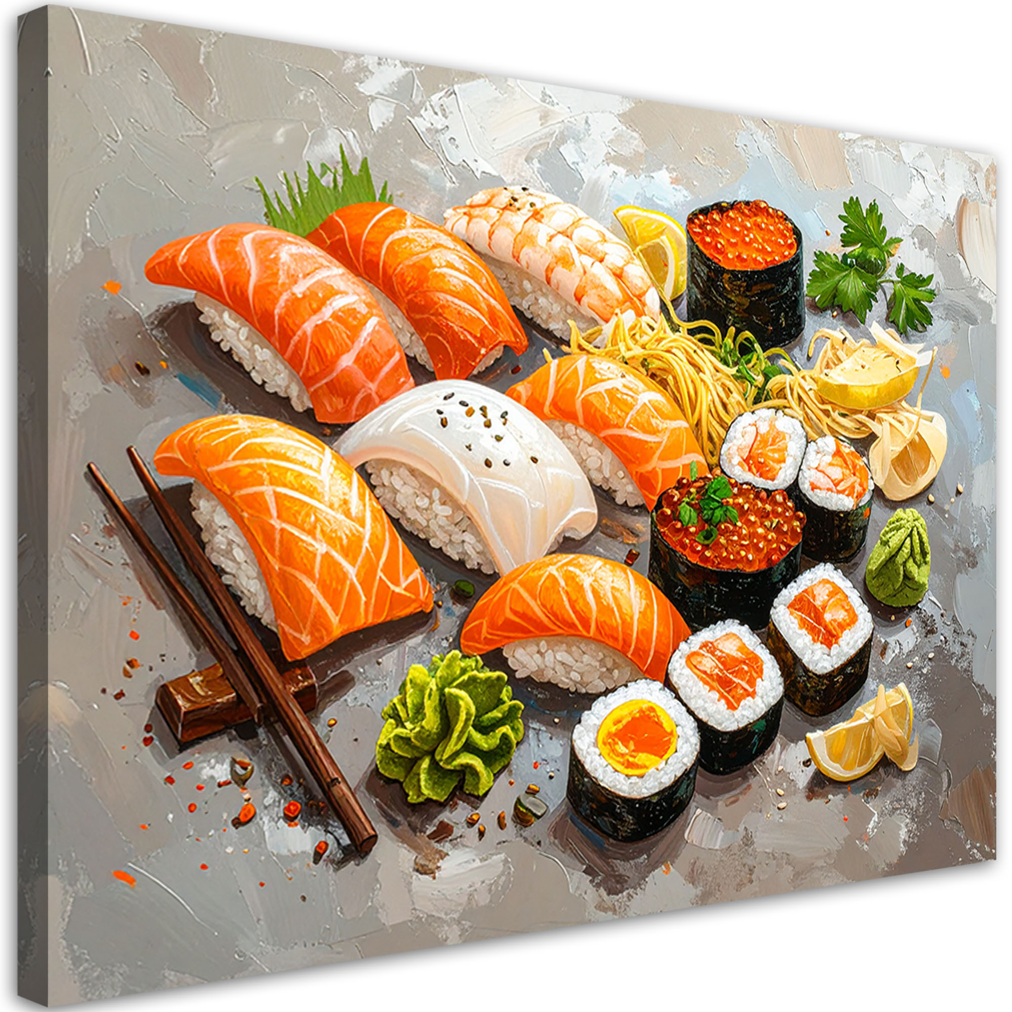 Obraz do kuchni baru restauracji, Sushi Jedzenie 30x20