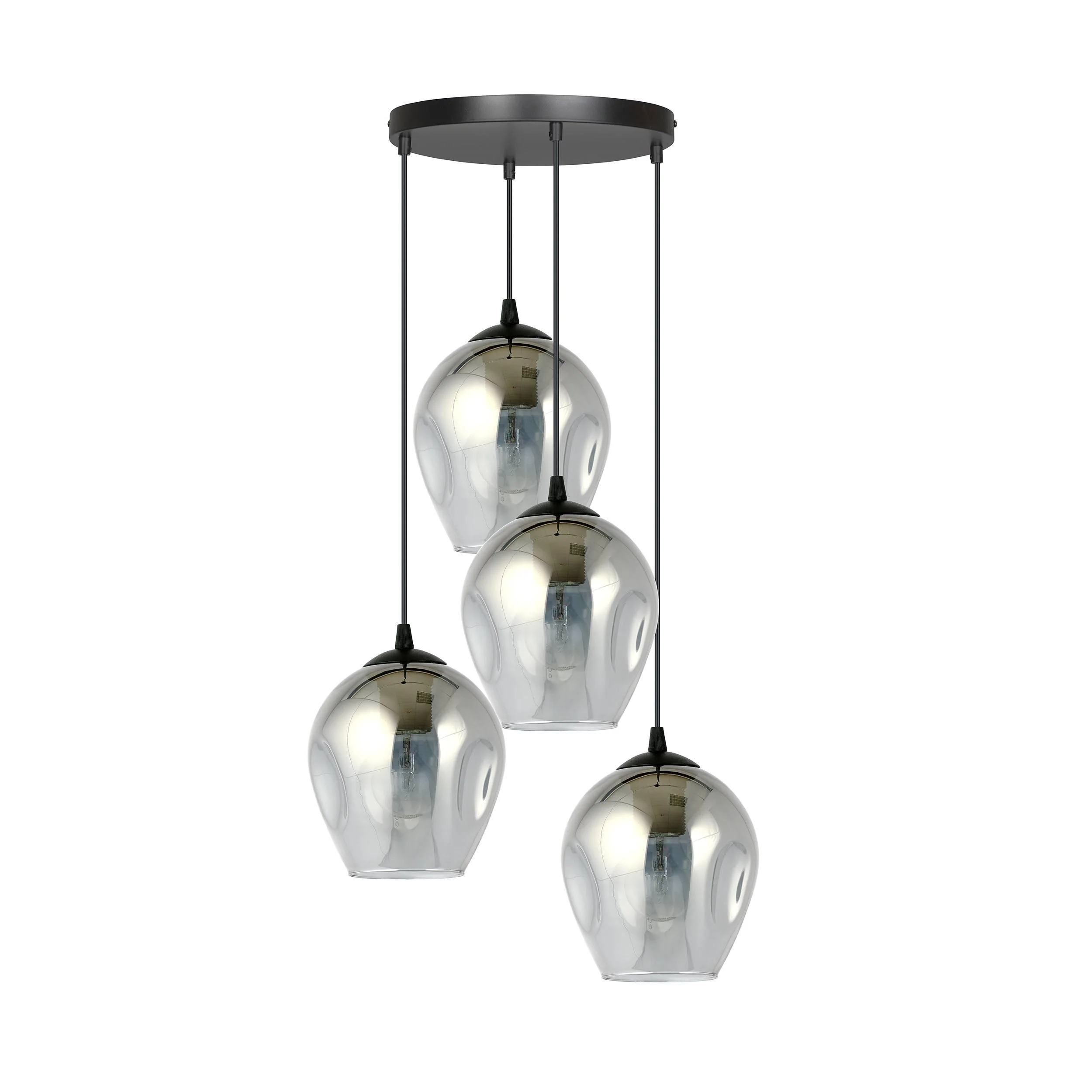 4-lichts hanglamp Noah rond