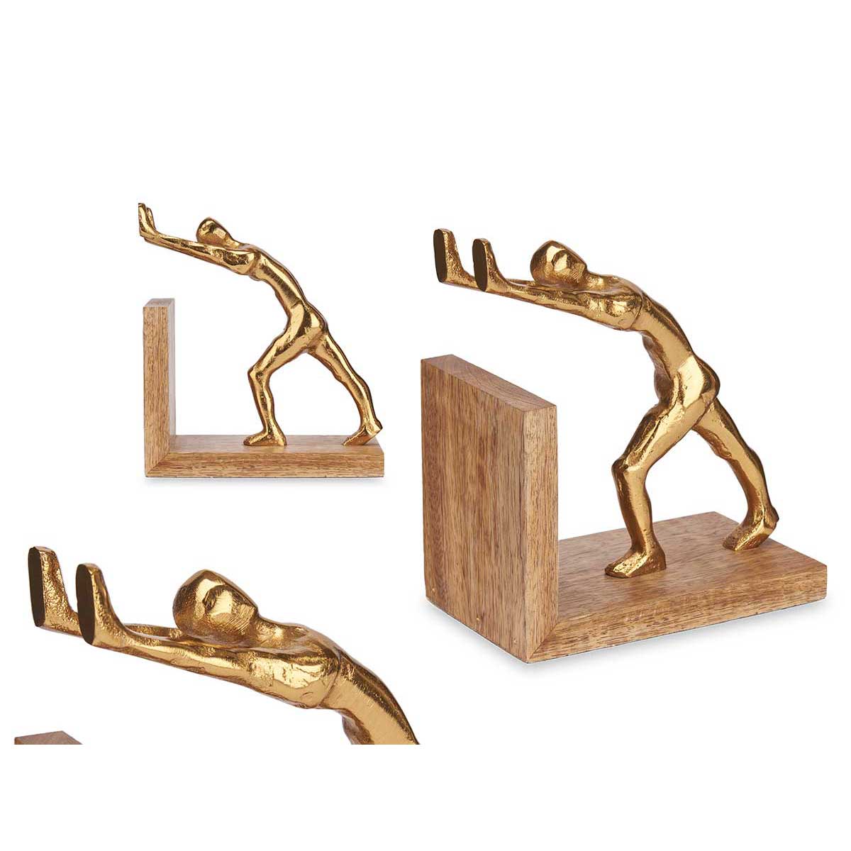 Suporte para livros dourado