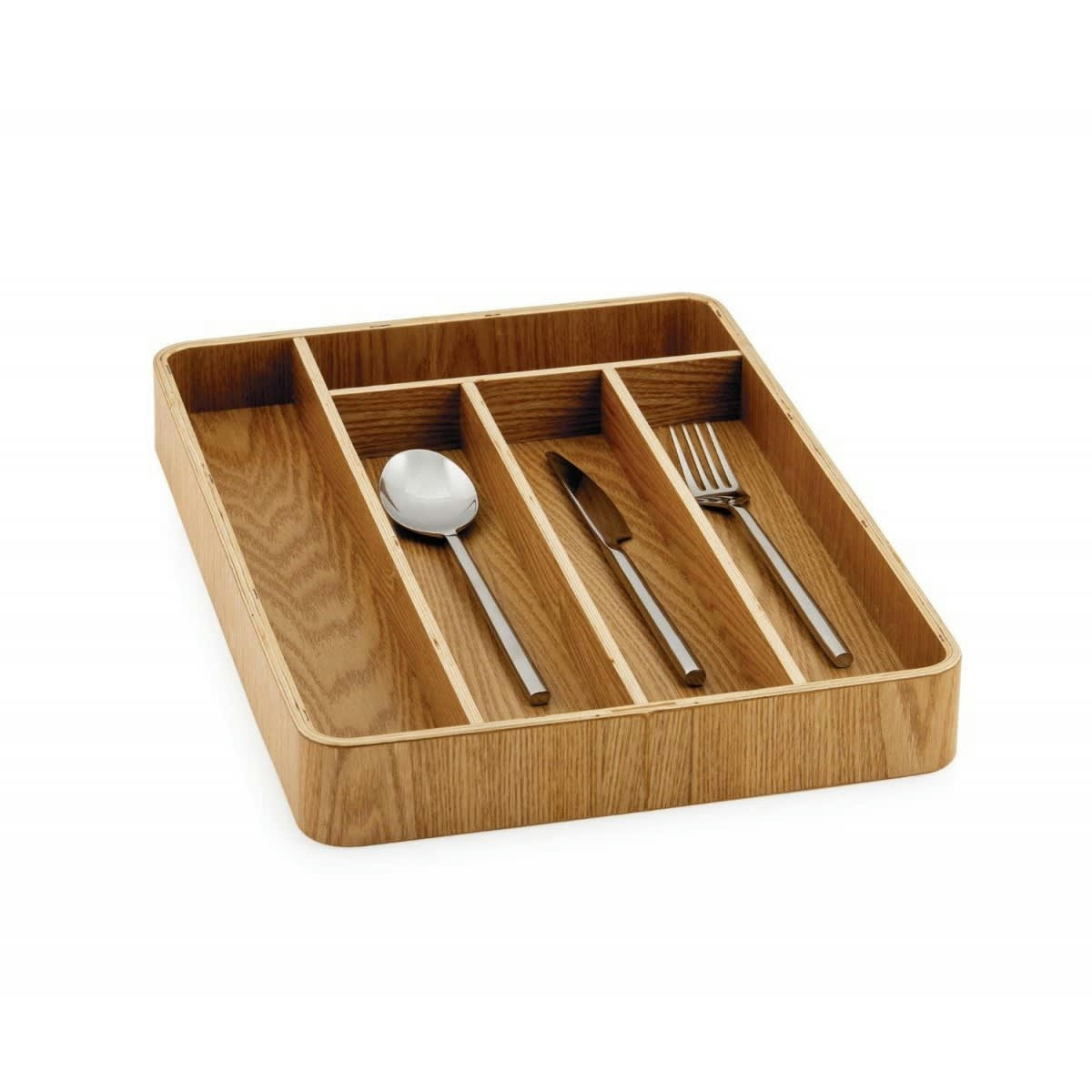 ORGANISEUR - Range-couverts en bois de saule 5 compartiments