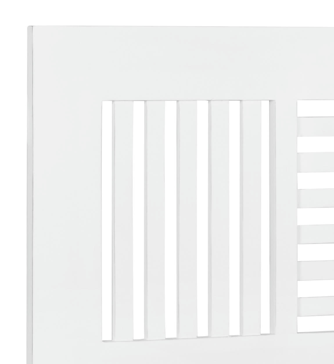 EVEREST - Tête de lit en bois de mindi blanc L165