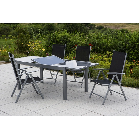Gartenmöbelset »Amalfi«, 4 Sitzplätze, Aluminium/Textil