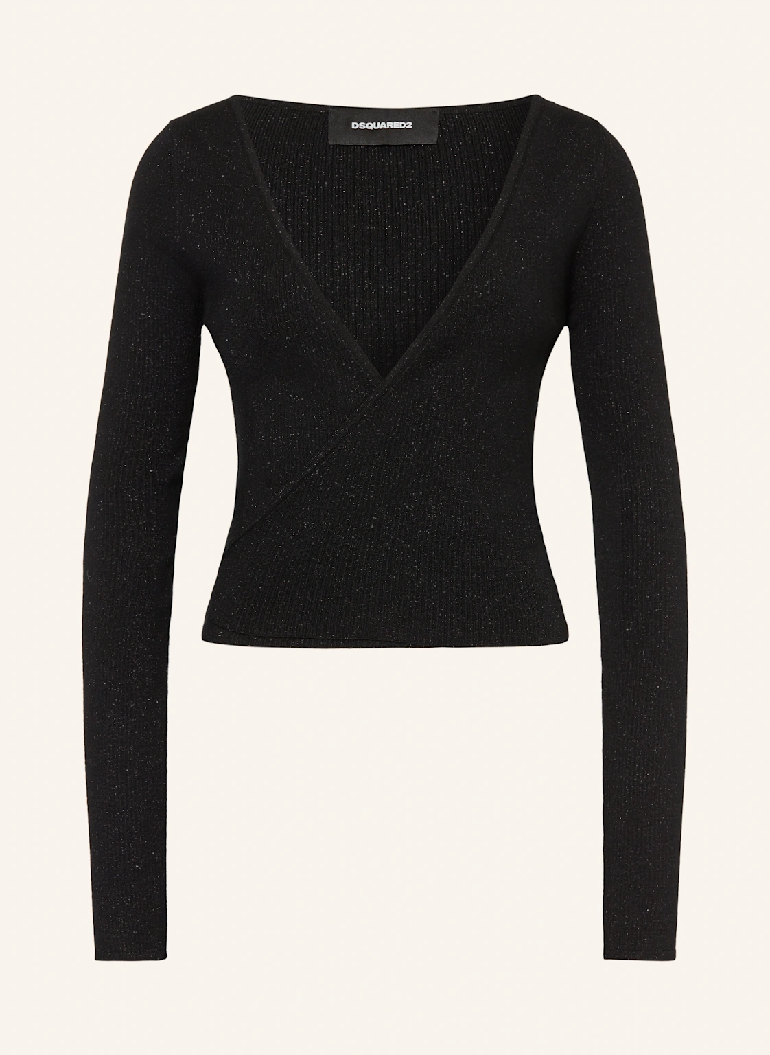 DSQUARED2 Strickjacke mit Glitzergarn
