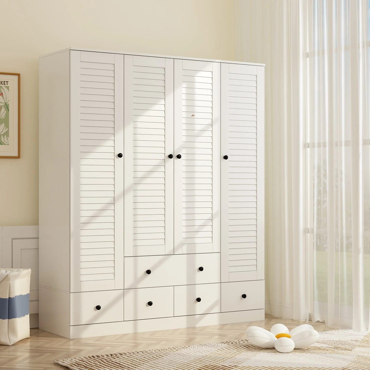 Bedroom Armoire Closet Armoire Wardrobe Closet Clothing Rod Drawer