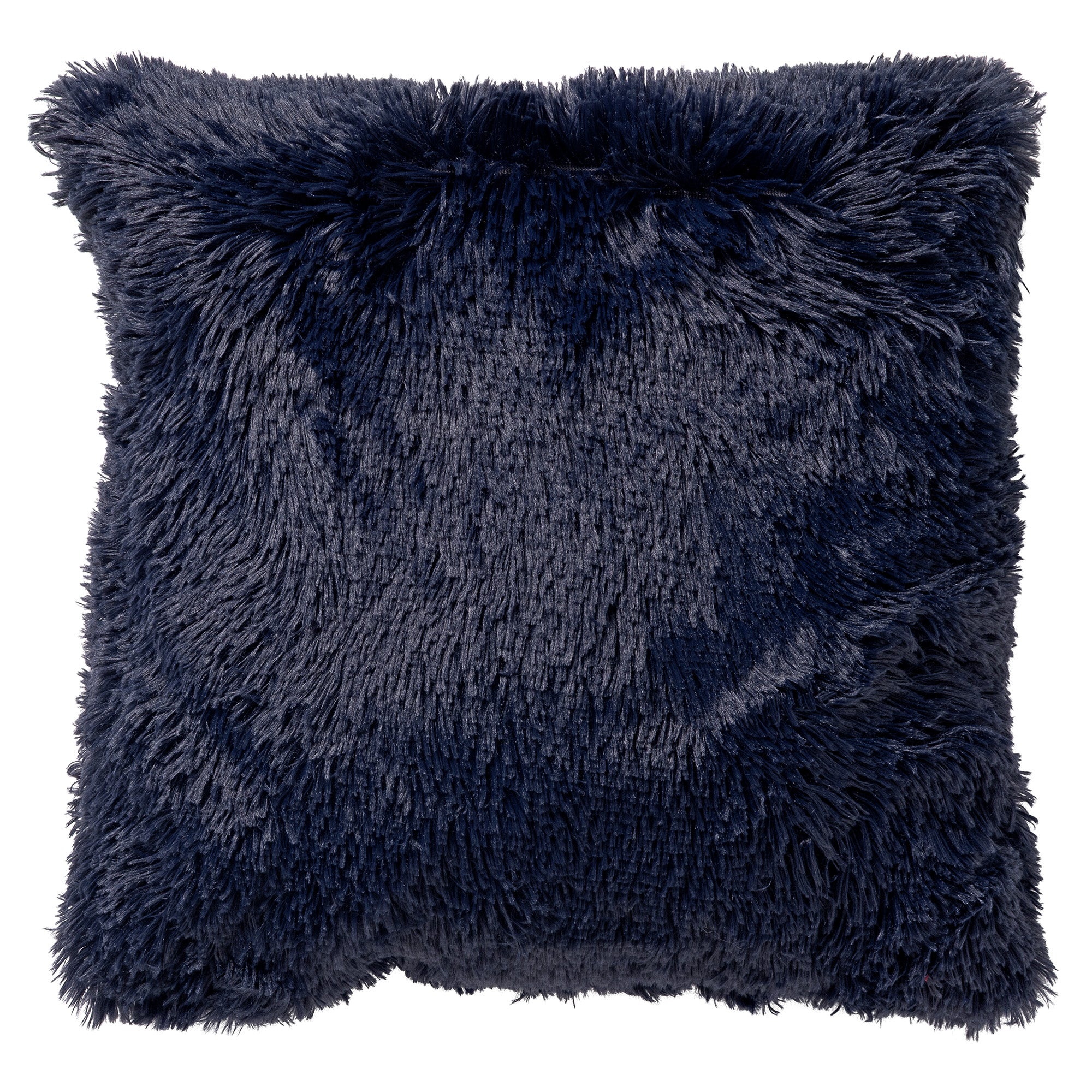 FLUFFY - Kussenhoes 45x45 cm - superzacht - effen kleur - Insignia Blue - donkerblauw