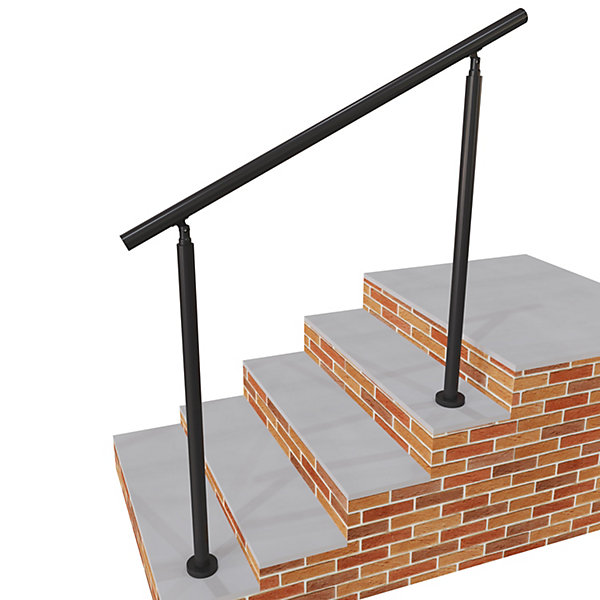 Main courante 1.2 m noir mat inox 201 installation verticale escaliers rampes intérieur extérieur by Aica