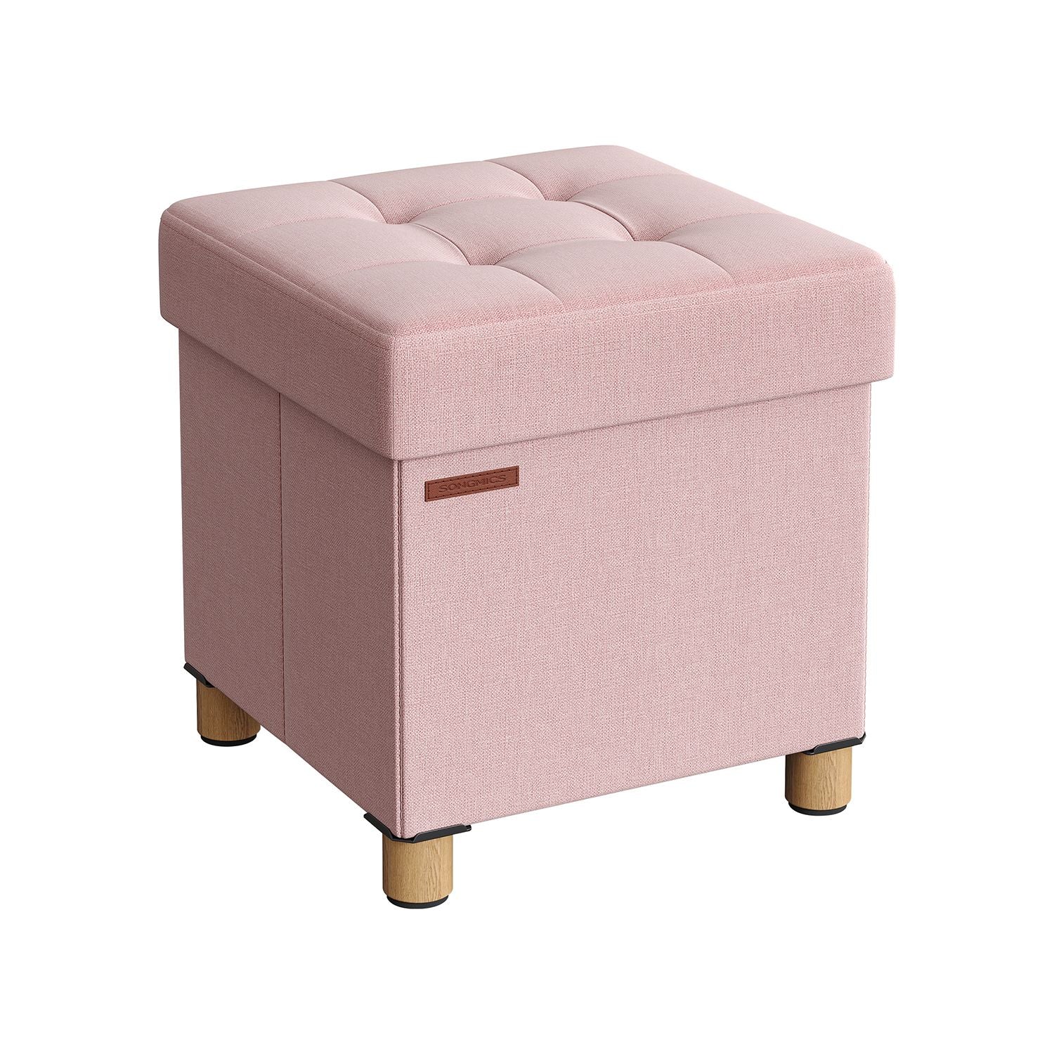 Pouf avec rangement pliable