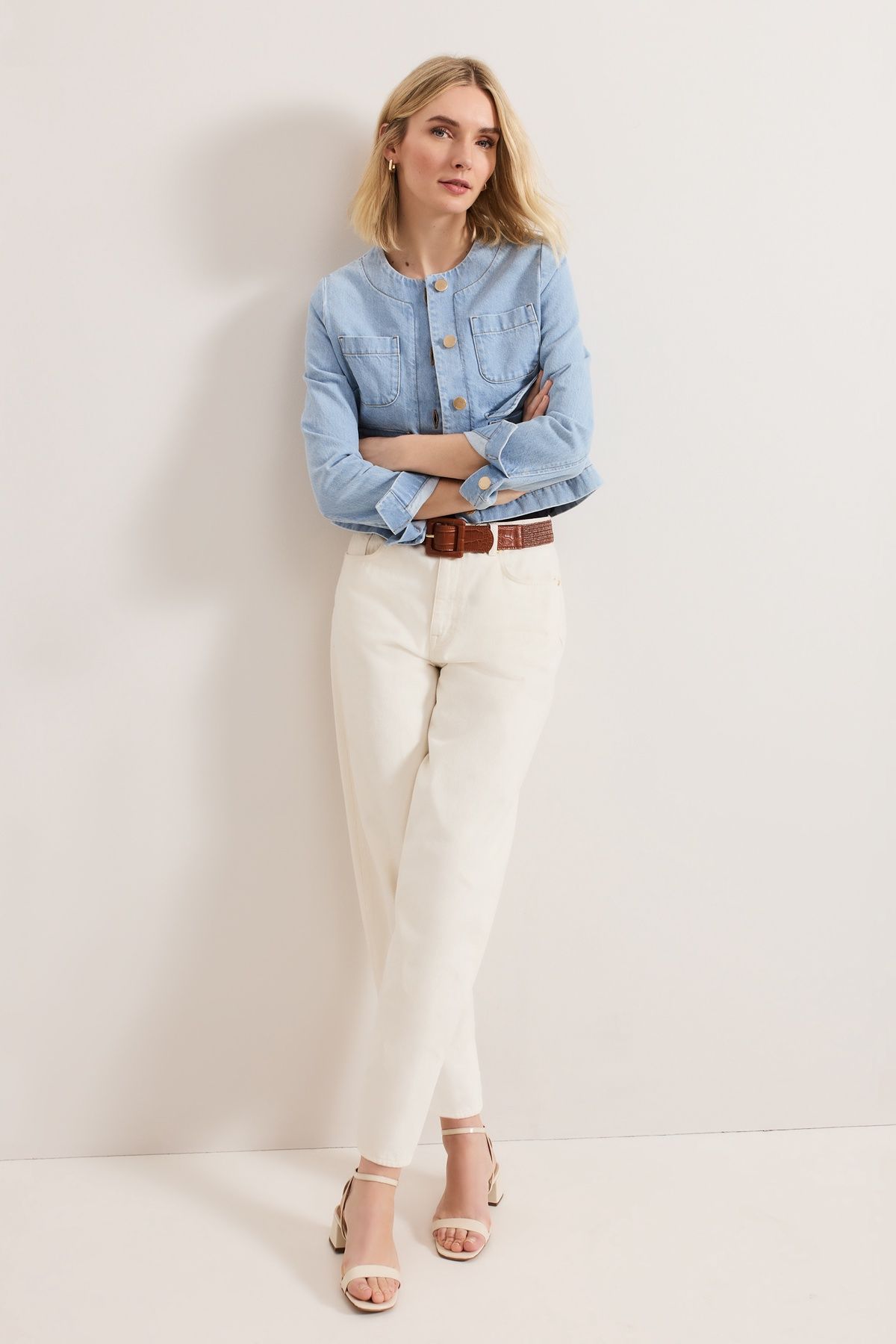 Phase Eight Ripley Cropped Denim Jacket