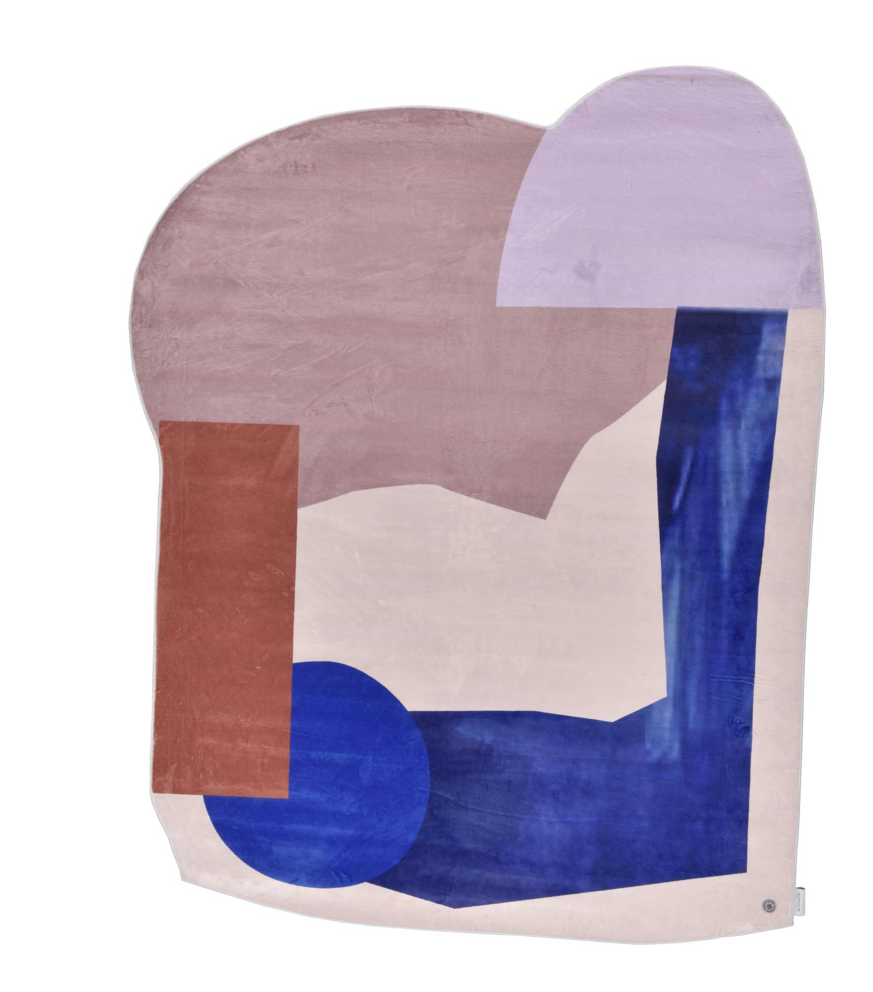 SHAPES - Tapis géométrique imprimé - très doux - bleu multicolore 160x230 cm