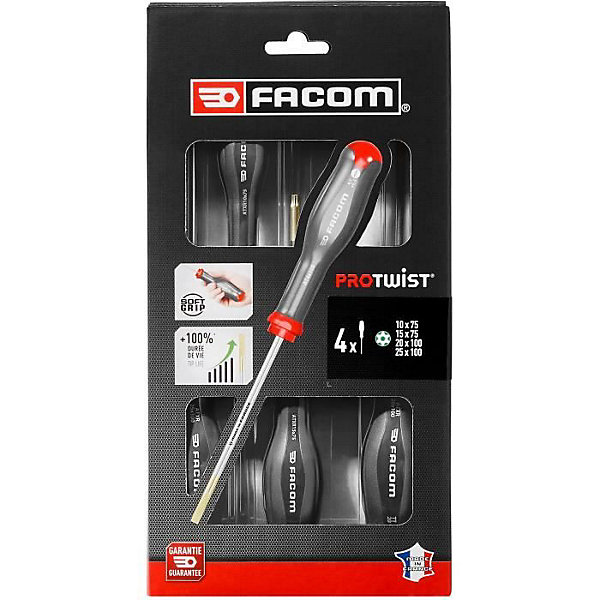 FACOM COFFRET DE 4 TOURNEVIS PROTWIST RESISTORX/ATXR