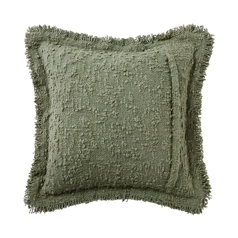 Leiden Olive Boucle Cushion