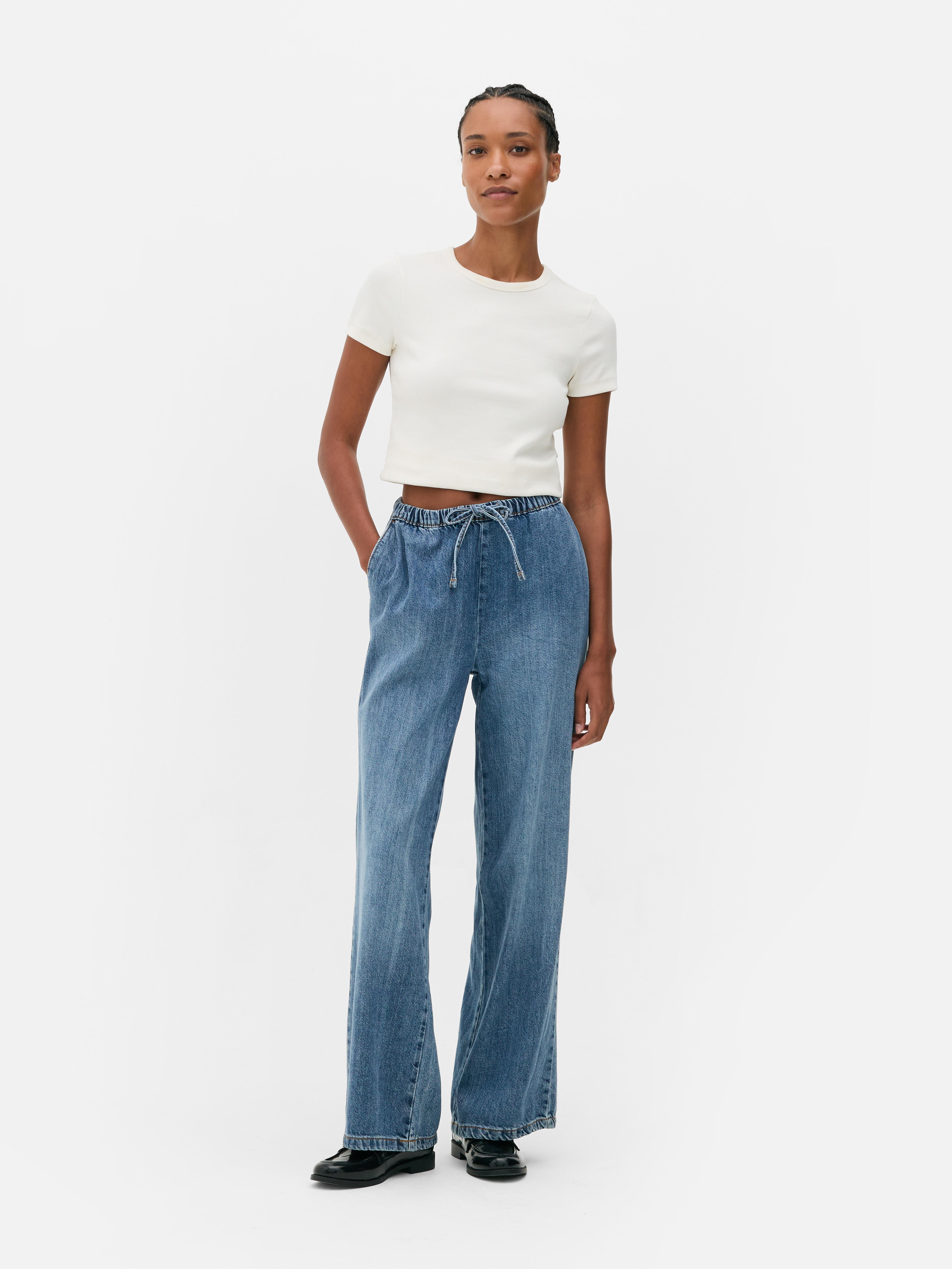 Mid-Rise Boyfriend Sweatpant Jeans