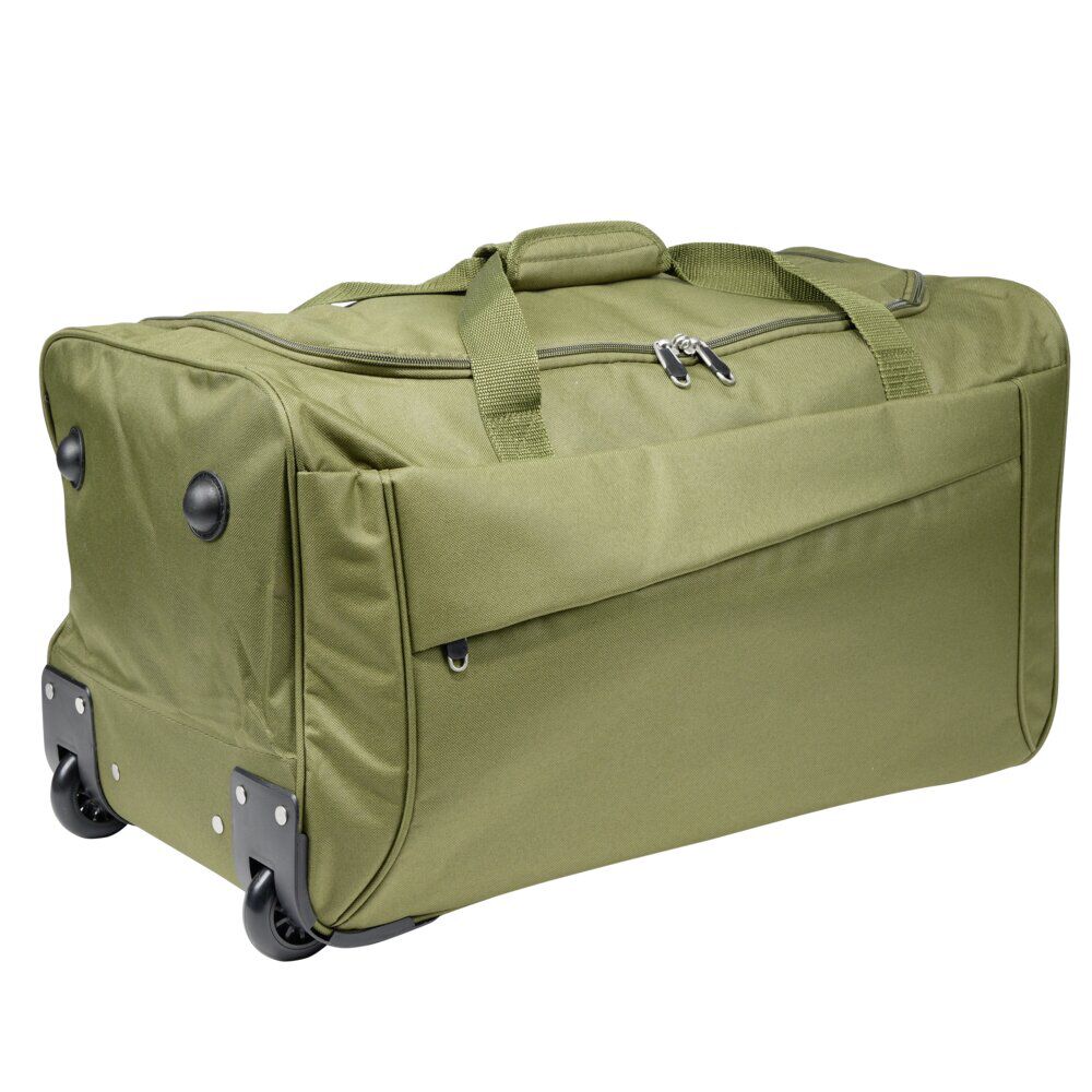 Sac de voyage trolley 60L avec 2 roues 60x31xH33cm (2 modèles vert kaki ou noir)