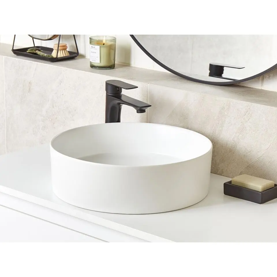 TEBAR - Wastafel - Wit - ? 40 cm - Keramiek