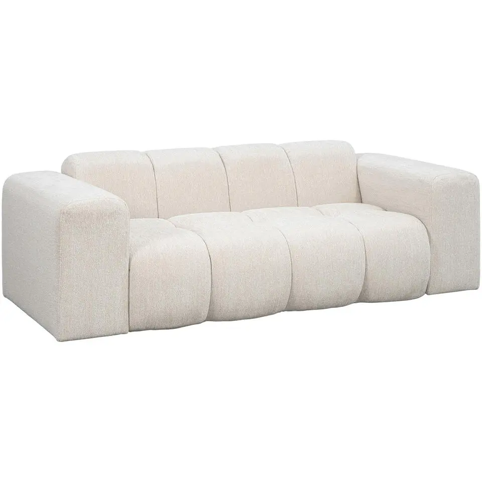 Bank Beau 2-zits - stof Raven - beige