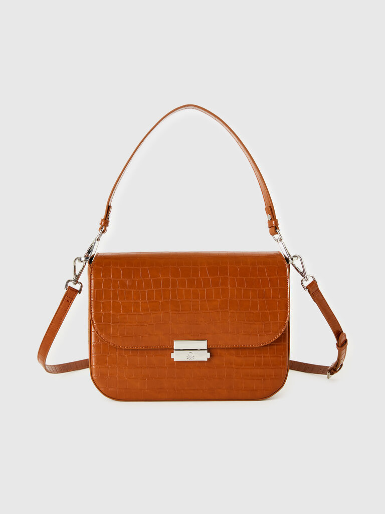 Large brown Be Bag with coconut print