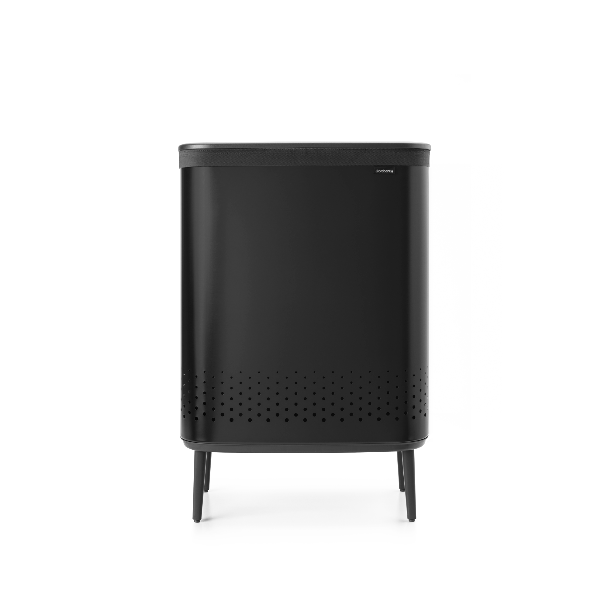 Brabantia Bo Wasbox Hi, 2 x 45 liter, kunststof deksel - Matt Black