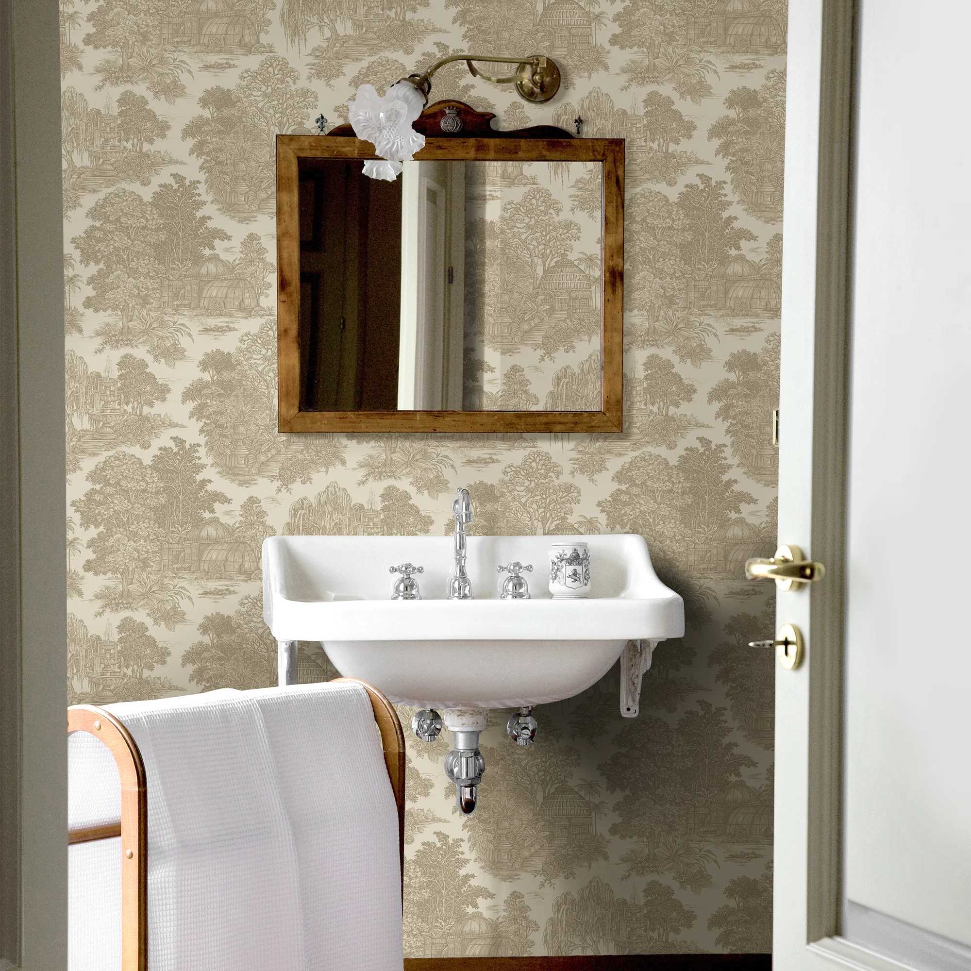 HOLDEN DECOR Papier peint intissé BLENHEIM coloris beige