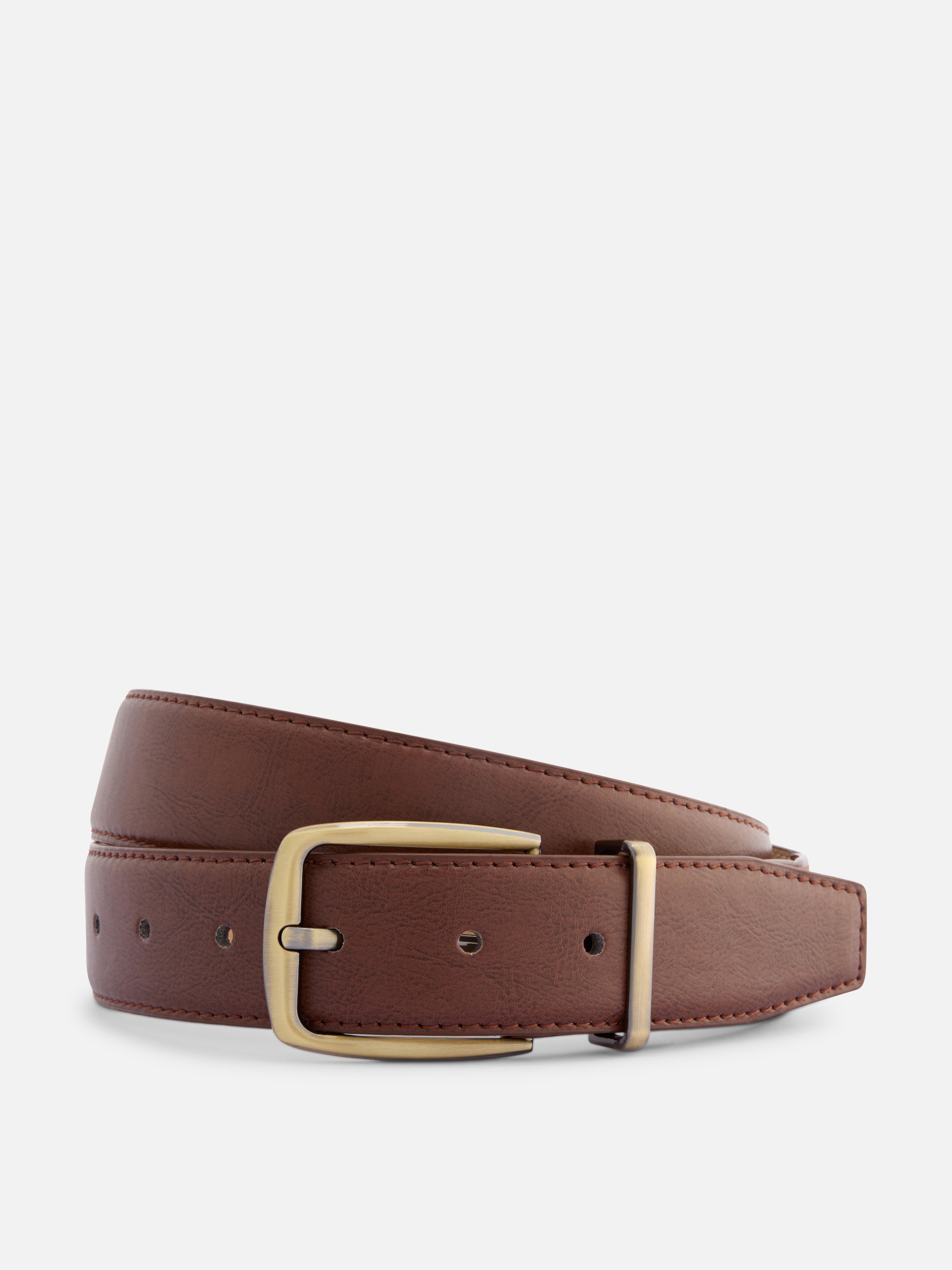 Faux Leather Formal Belt