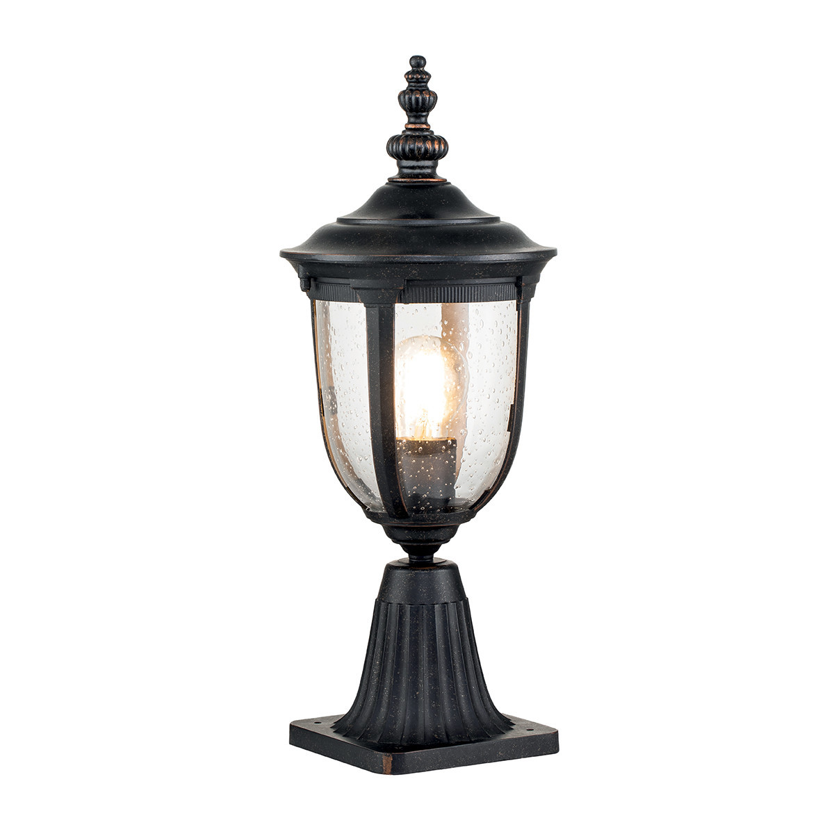 Lampa ogrodowa stojąca brąz Cleveland wys:46,6 cm 1xE27x60W IP44 Elstead