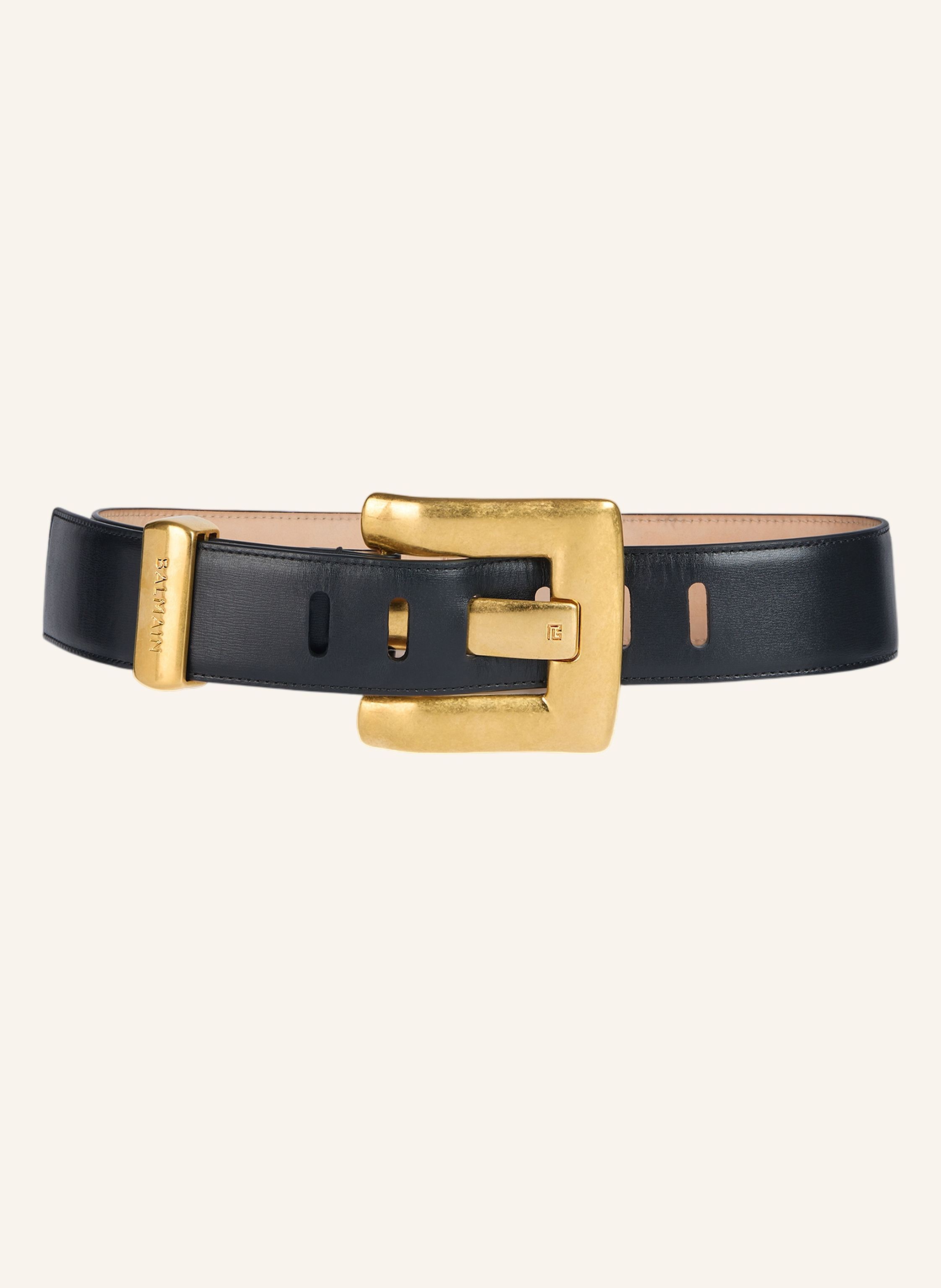 BALMAIN Anthem Gürtel aus Glattleder