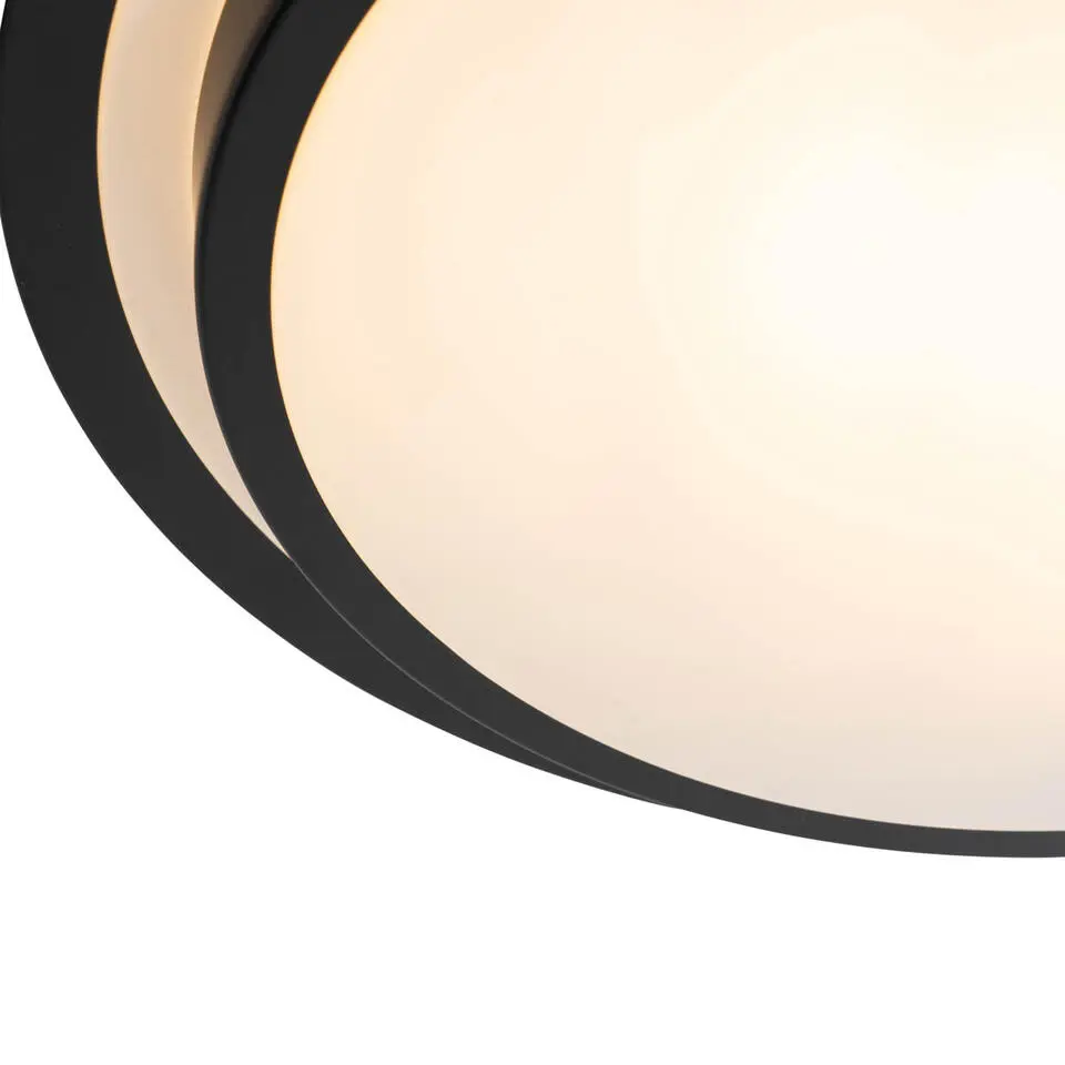 Qazqa plafondlamp walden zwart e27