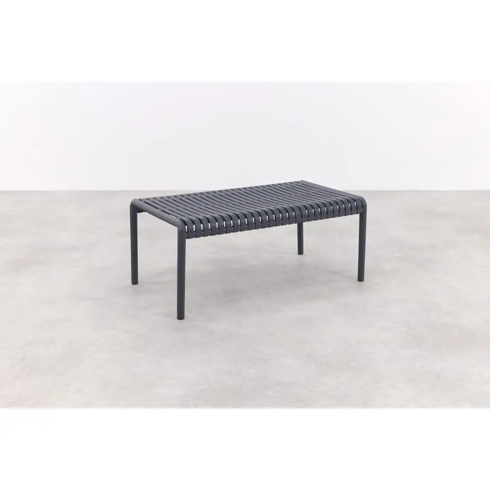 Stripe loungetafel 95x55 cm. - Antraciet - Weerbestendig