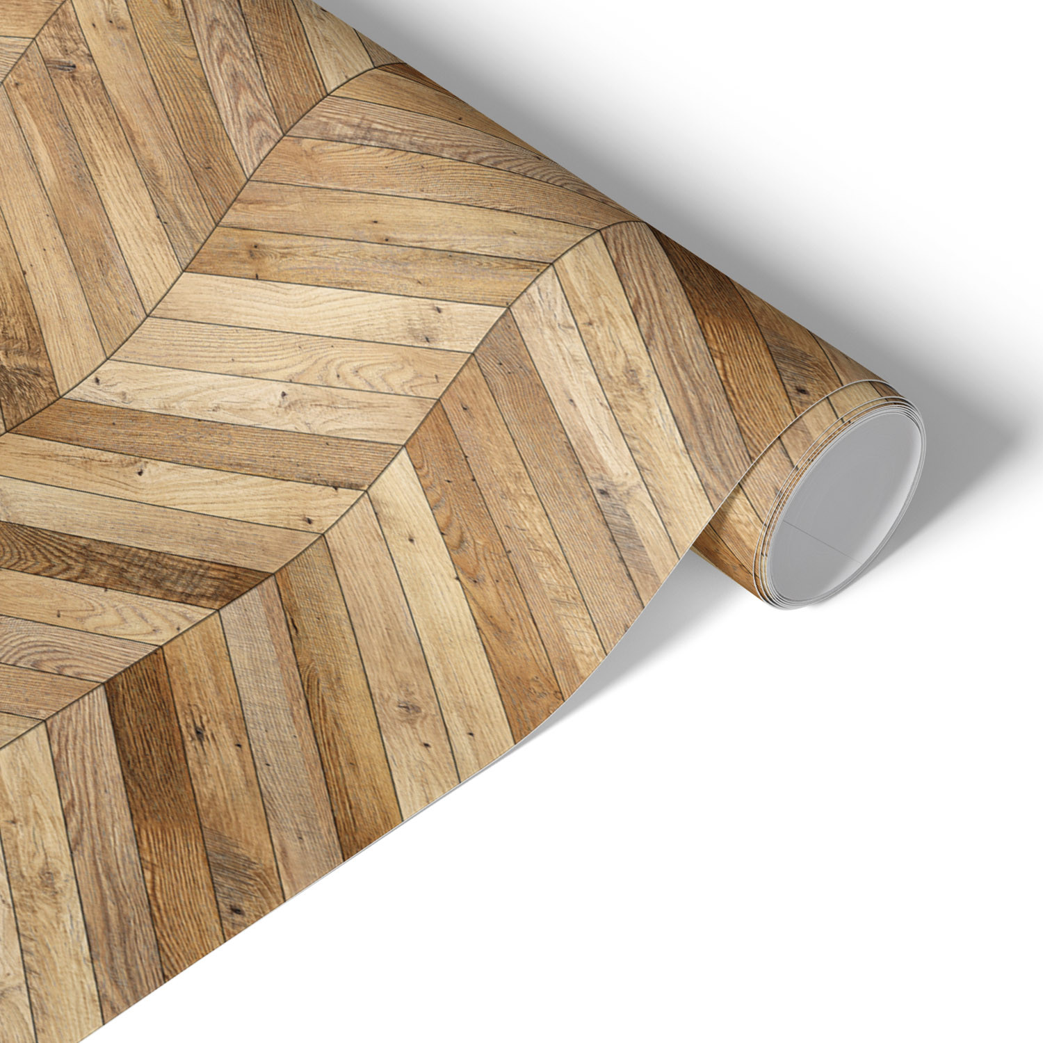 Folia meblowa Rustykalna jodełka 50x100 Okleina samoprzylepna Dąb